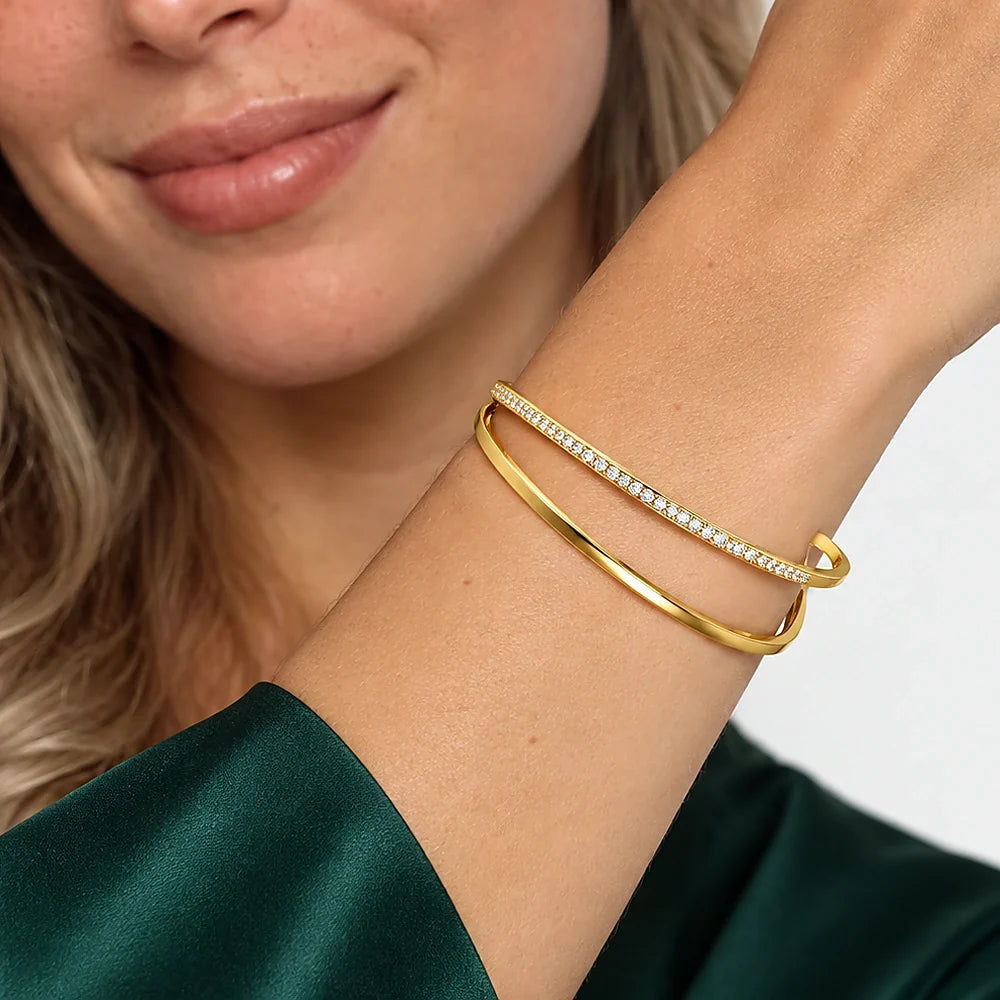 Bracelets - Aurora Double Row Bracelet model cover