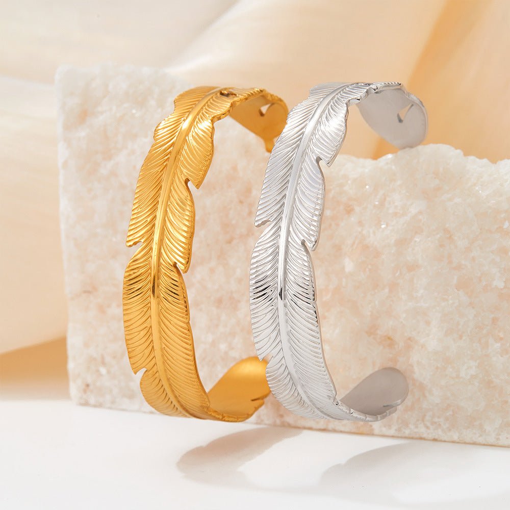 Feather Ring & Bracelet - Auricelia