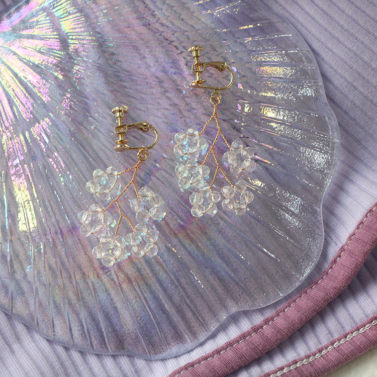 Bloom Cascade Earrings, worn on model