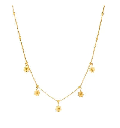 Daisy Arrival Necklace, worn on model