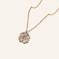 Diamond Blossom Necklace – Elegant Micro Zirconia Flower Necklace