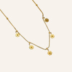 Daisy Elegance 18K Necklace – Delicate Floral Titanium Steel Necklace