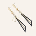 Geometric Swing Earrings – Elegant Long Triangle Drop Earrings