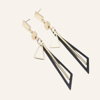 Geometric Swing Earrings – Elegant Long Triangle Drop Earrings