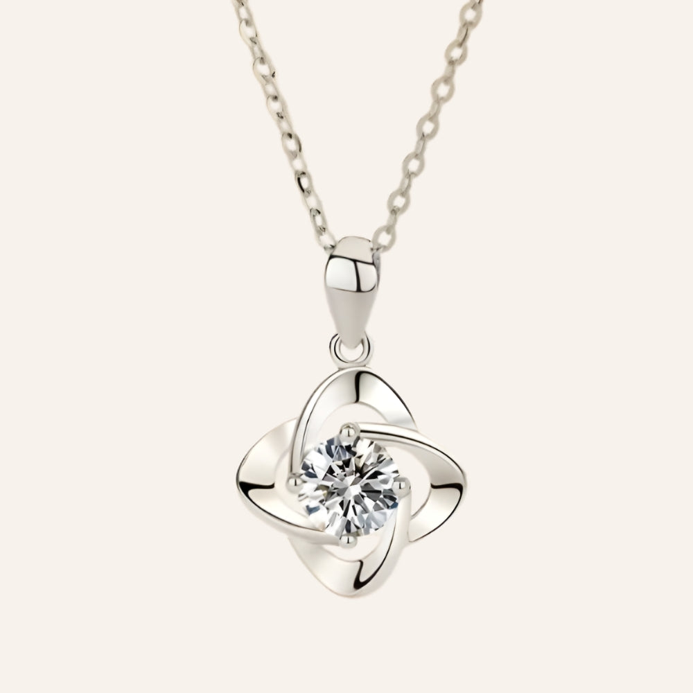 Eternal Spark 925 Necklace – Sterling Silver Necklace with Zirconia Stone