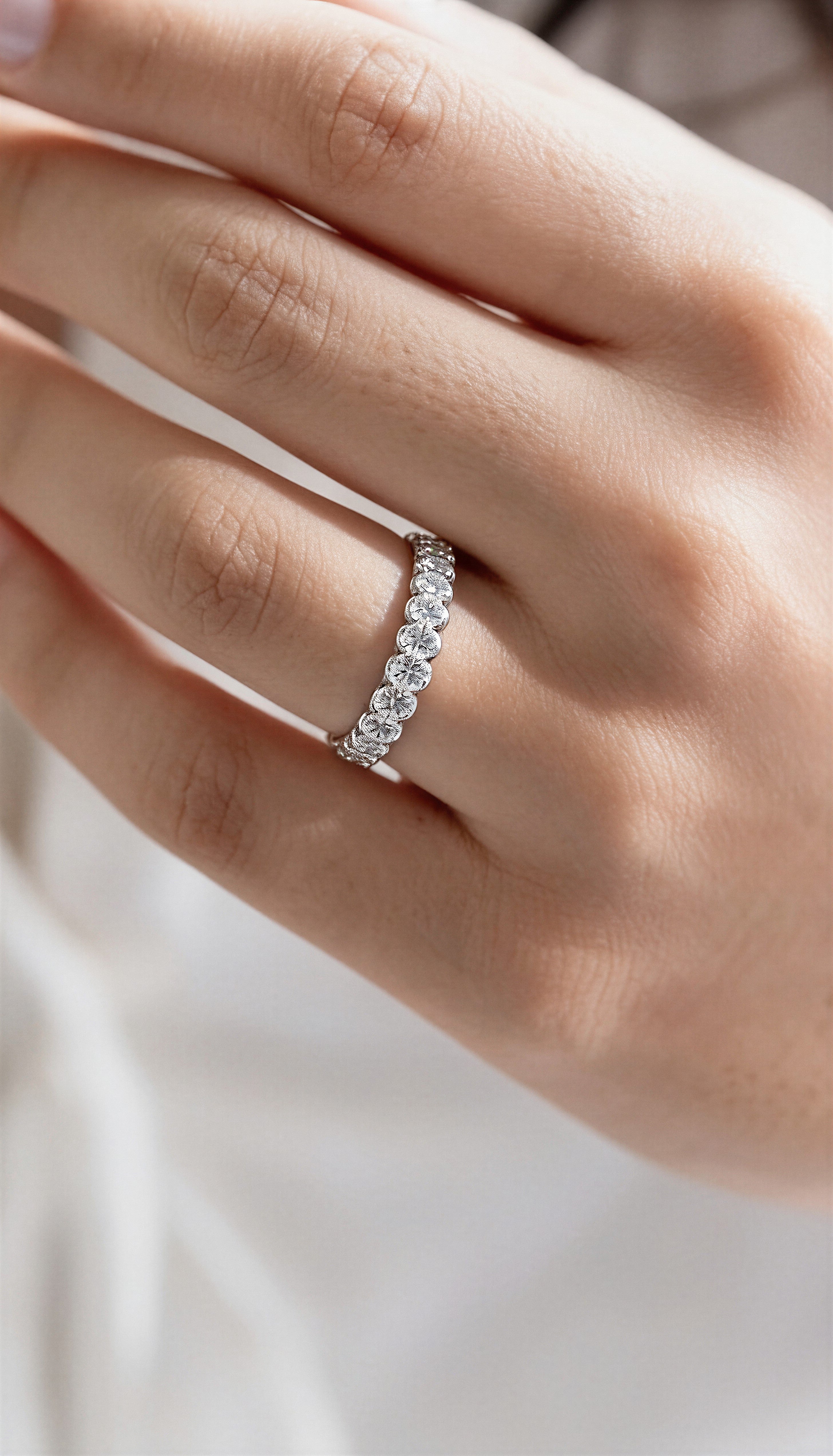 Moissanite Diamond Ring 2.2 Carats