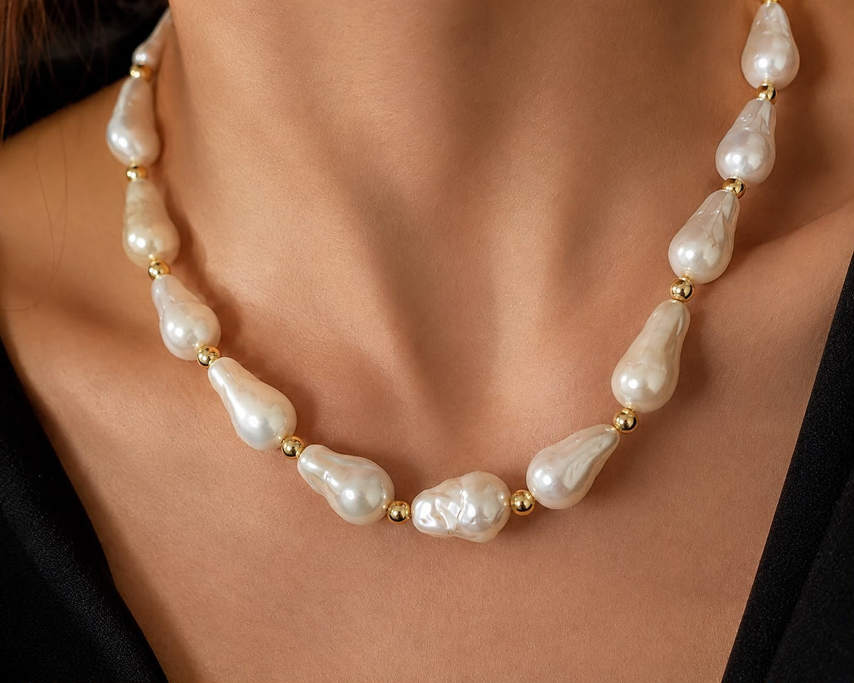 Baroque Pearl Necklace - Auricelia