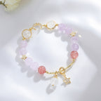 Lavender Star Bracelet – Lavender Amethyst with Charms
