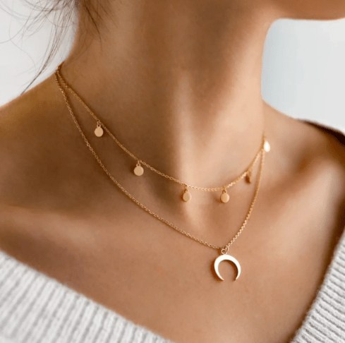 Celestial Moon Necklace - Auricelia