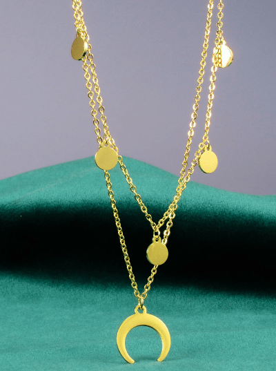 Celestial Moon Necklace - Auricelia