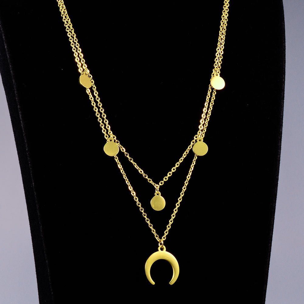 Celestial Moon Necklace - Auricelia