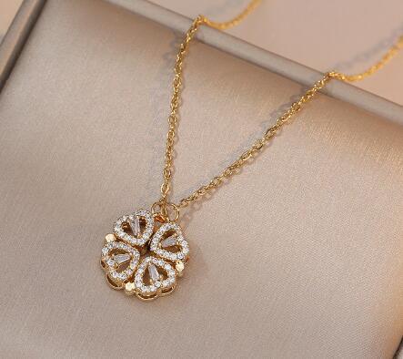 Blossom Mark Necklace, front view