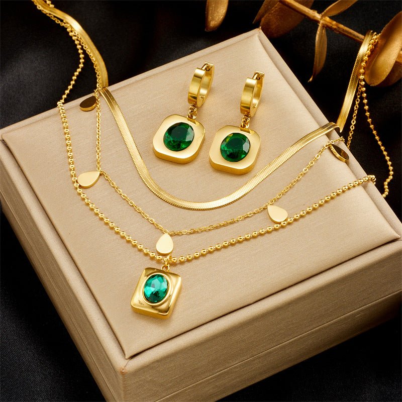 Emerald Zircon Set - Auricelia
