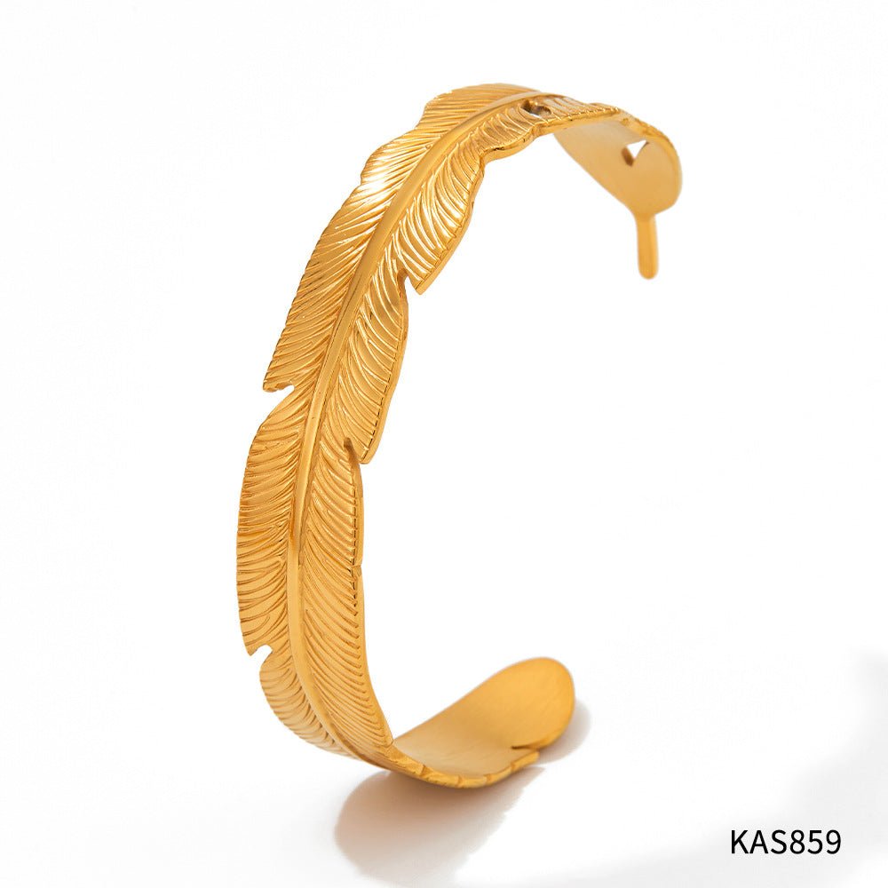 Feather Ring & Bracelet - Auricelia