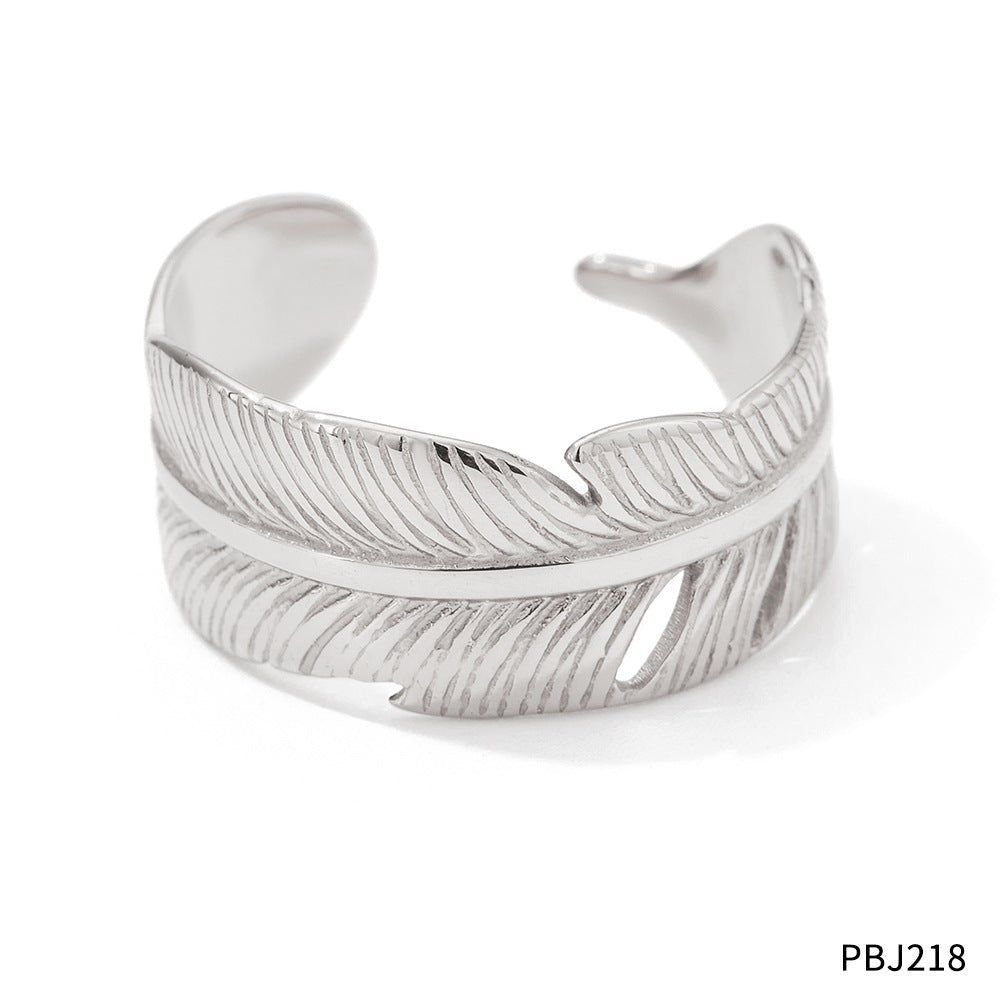 Feather Ring & Bracelet - Auricelia