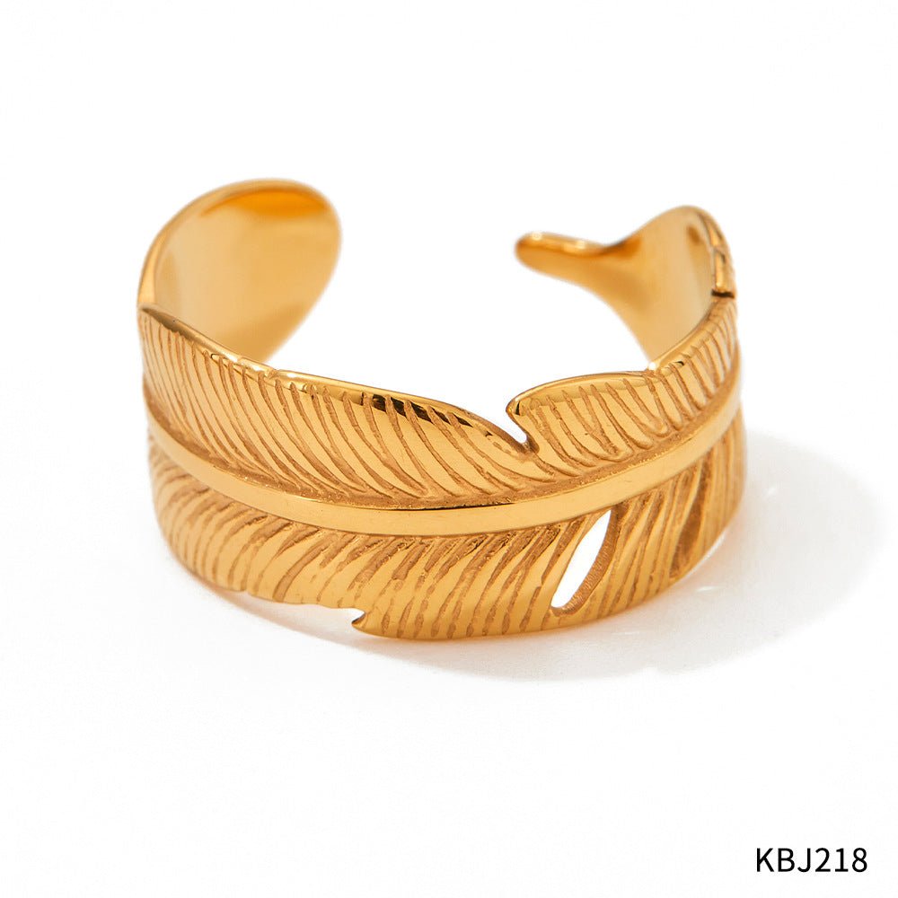 Feather Ring & Bracelet - Auricelia