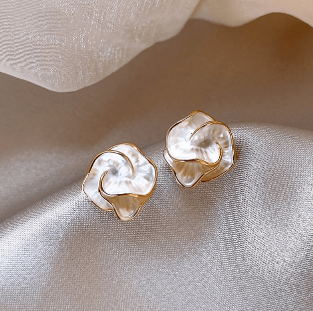 Pearl Bloom Studs - Auricelia