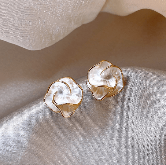 Pearl Bloom Studs - Auricelia