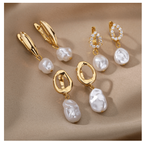 Pearl Circle Earrings 18K - Auricelia