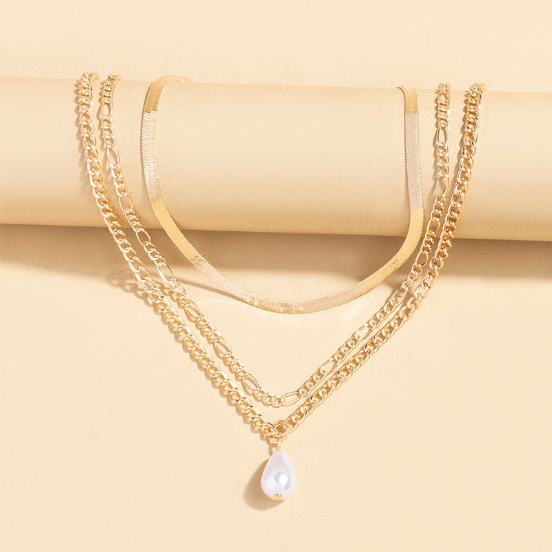 Pearl Clavicle Necklace - Auricelia