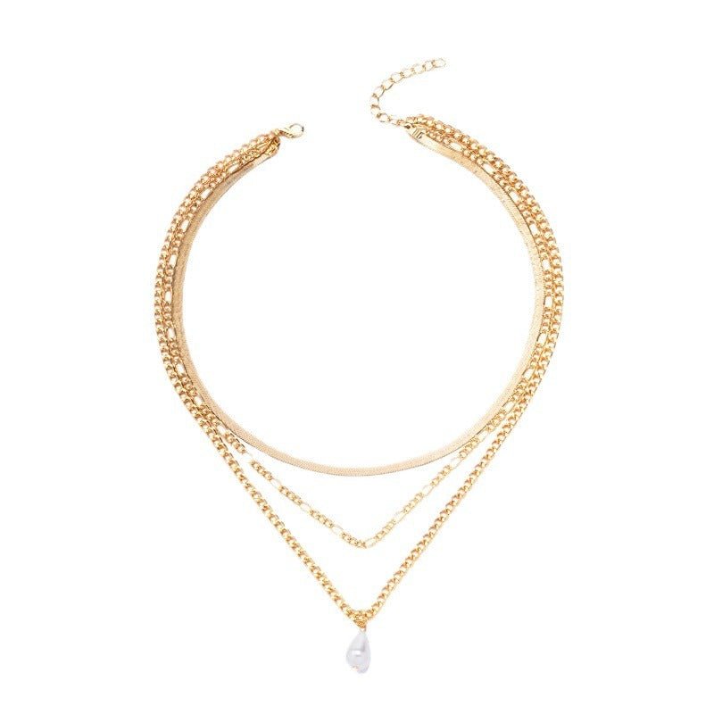 Pearl Clavicle Necklace - Auricelia