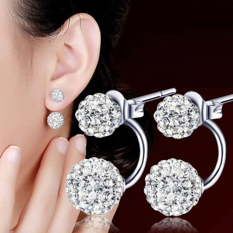 Rhinestone Stud Earrings 925 - Auricelia