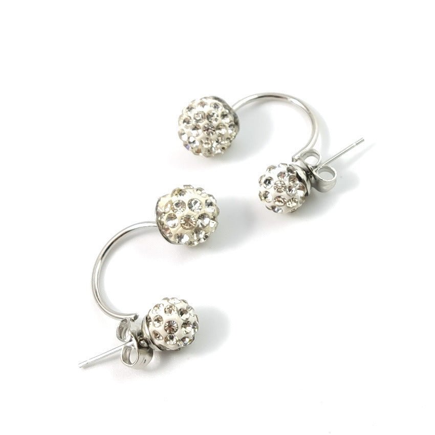 Rhinestone Stud Earrings 925 - Auricelia