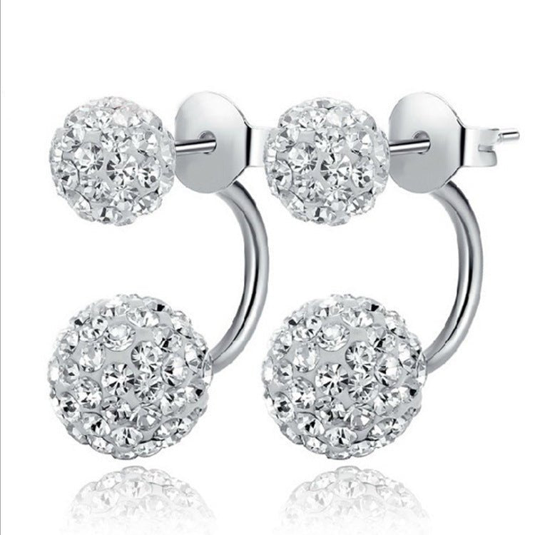 Rhinestone Stud Earrings 925 - Auricelia