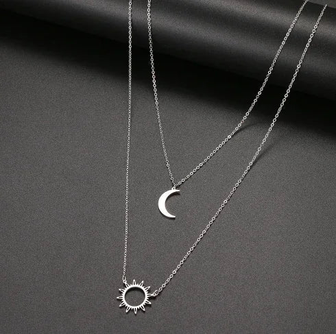 Sun &amp; Moon Necklace - Auricelia