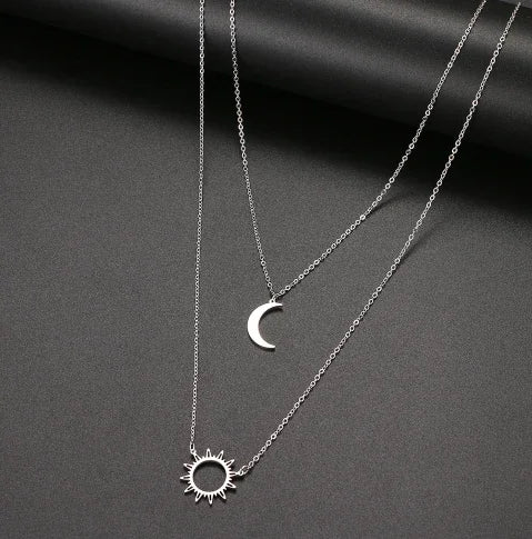 Sun &amp; Moon Necklace - Auricelia