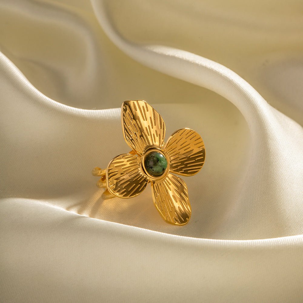 Turquoise Petal Ring - Auricelia